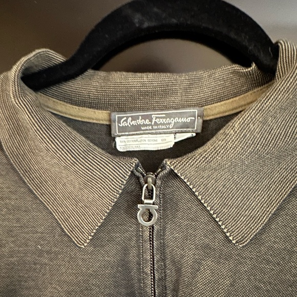 Salvatore Ferragamo Men's Zip Polo Shirt Size XL - Picture 3 of 6